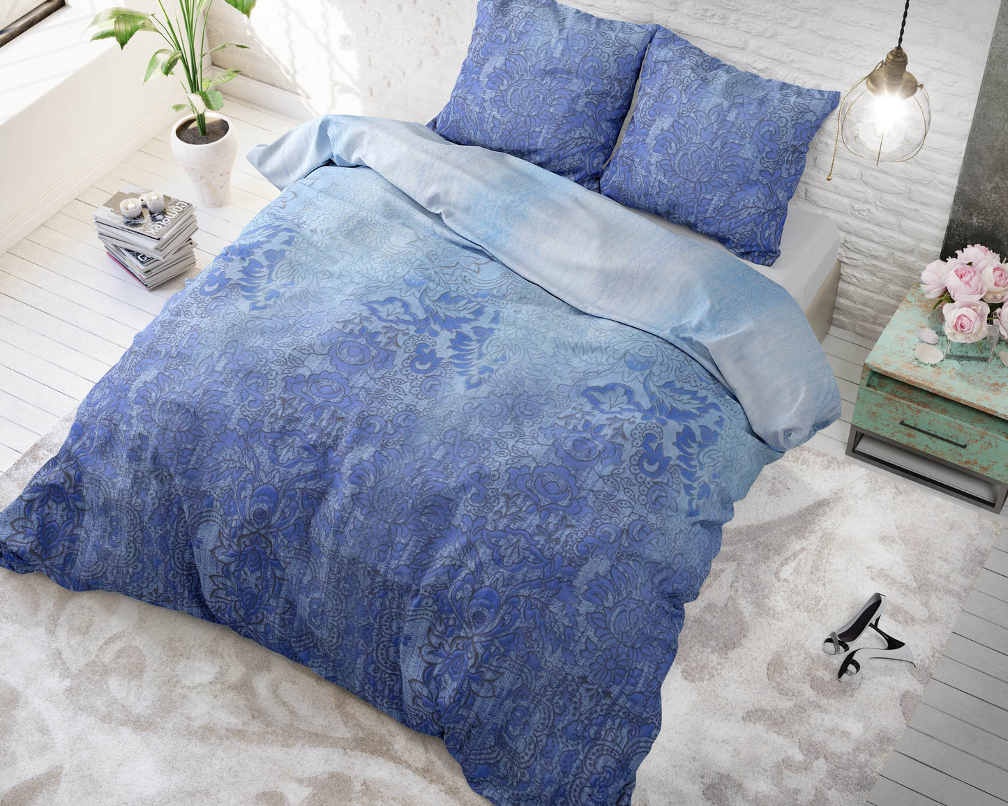 Bettbezug Kaza blau 240 x 220 cm - Palo24