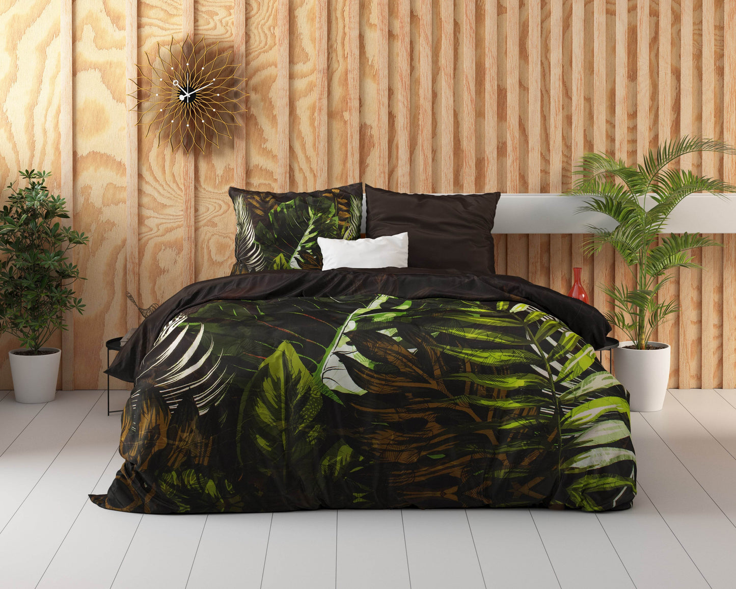 Bettbezug Jungle Art 2 Taupe 200 x 220 cm - Palo24