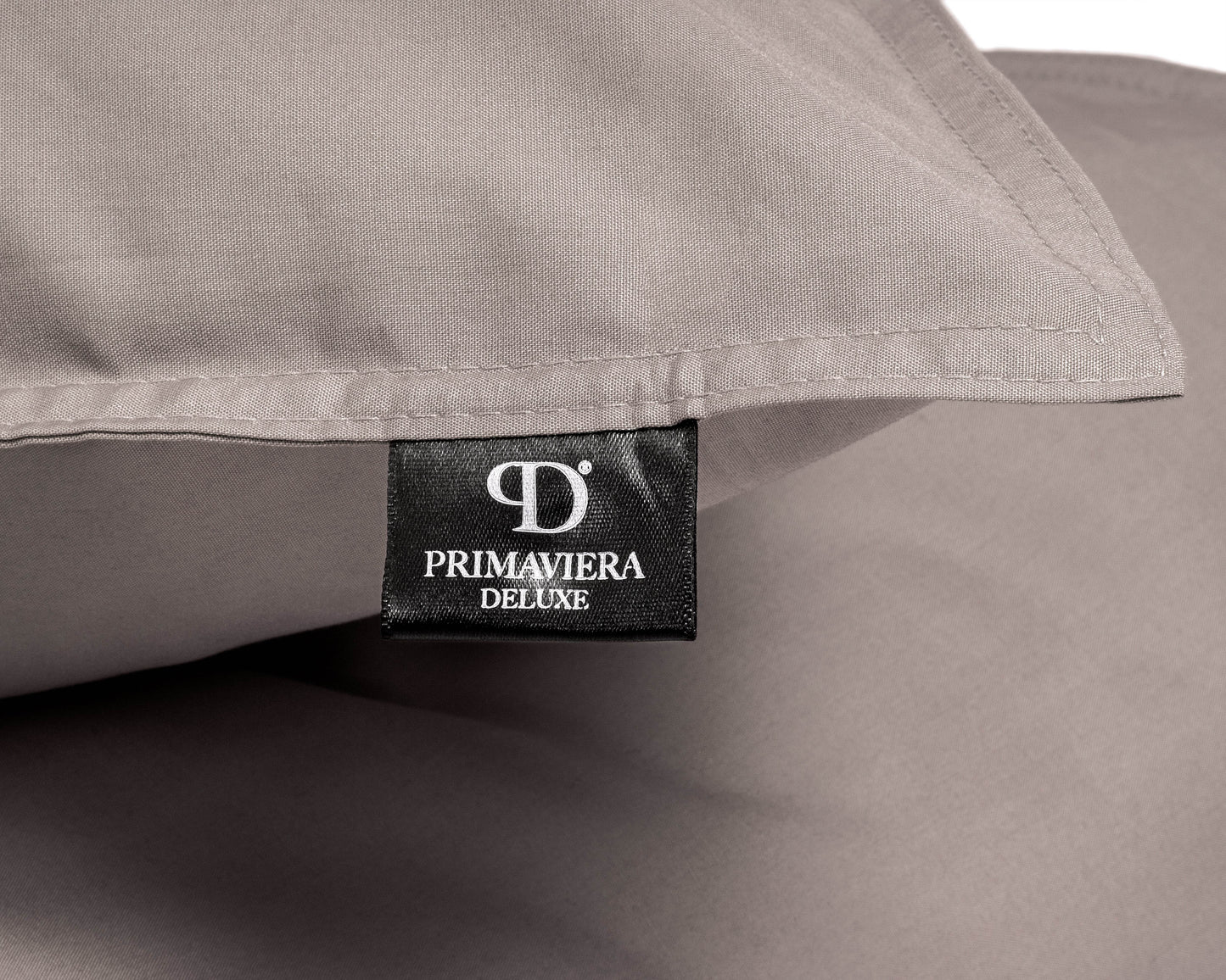 Bettbezug Egyptische Baumwolle Uni Taupe 240 x 200/260 cm - Palo24