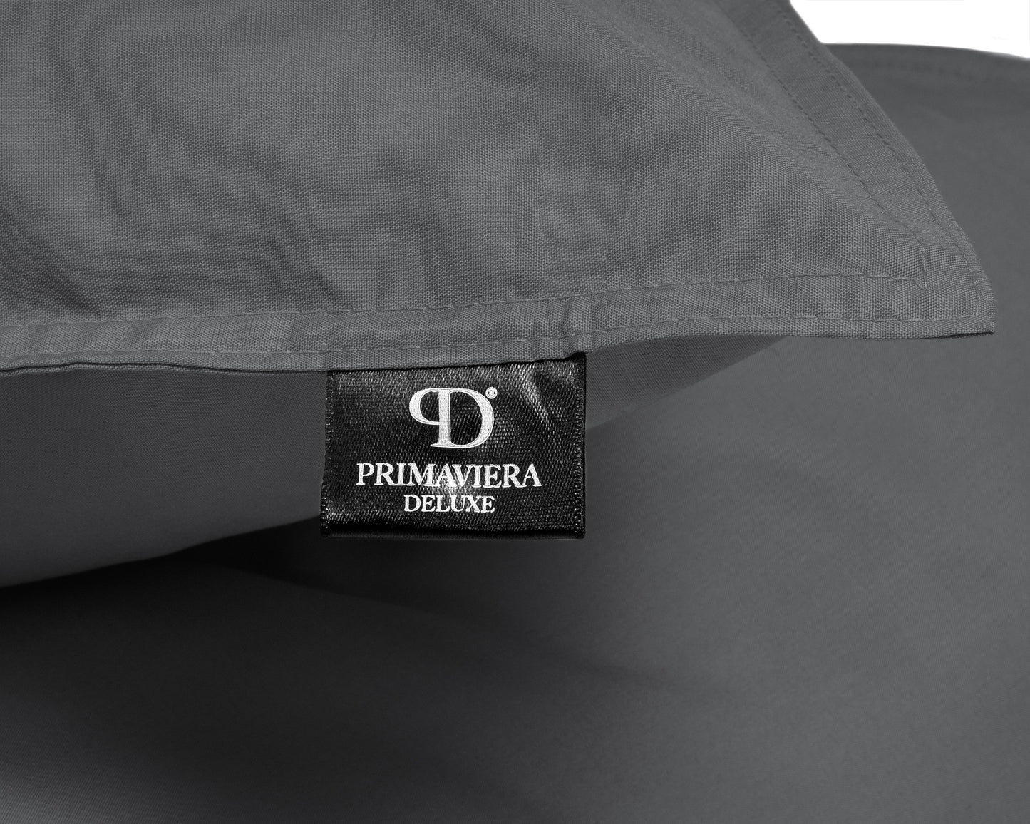 Bettbezug Egyptische Baumwolle Uni Anthrazit 240 x 200/260 cm - Palo24