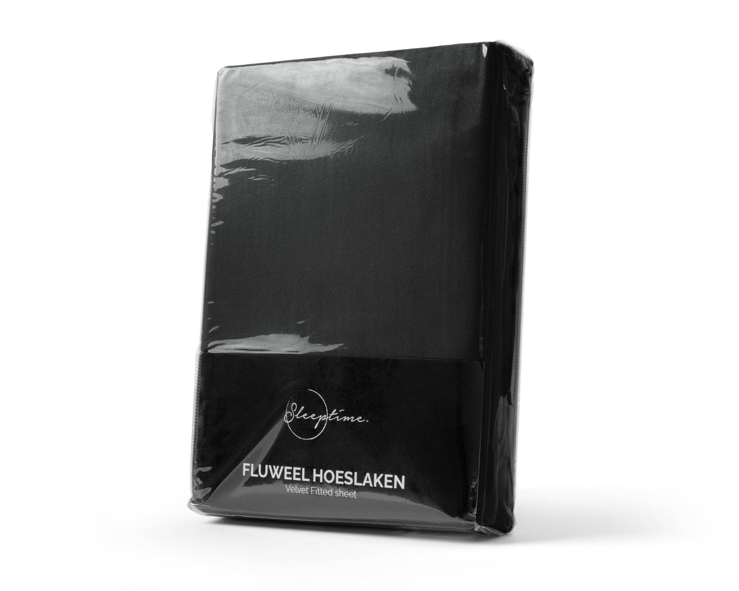 Samt Spannbettlaken Schwarz 90 x 200 cm - Palo24