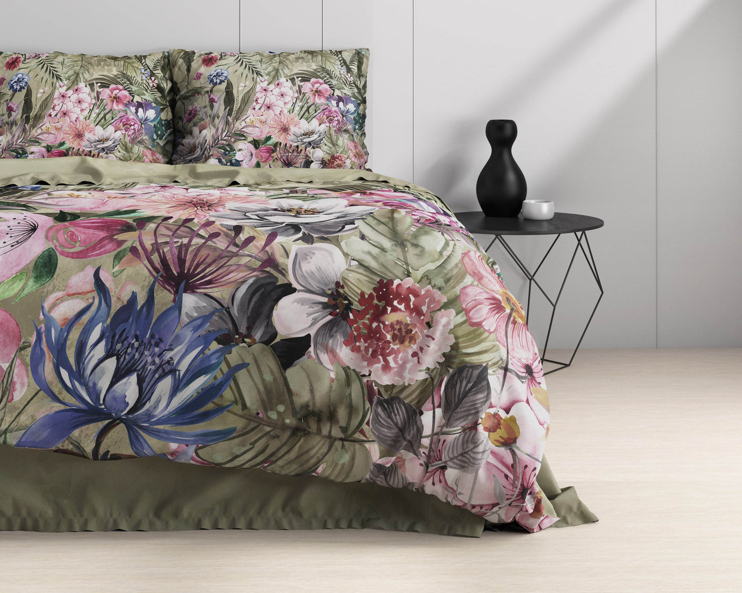 Bettbezug Aurelie Grün 240 x 220 cm - Palo24