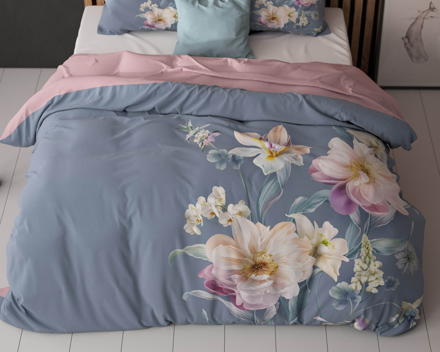 Bettbezug Gigi blau 140 x 200/220 cm - Palo24