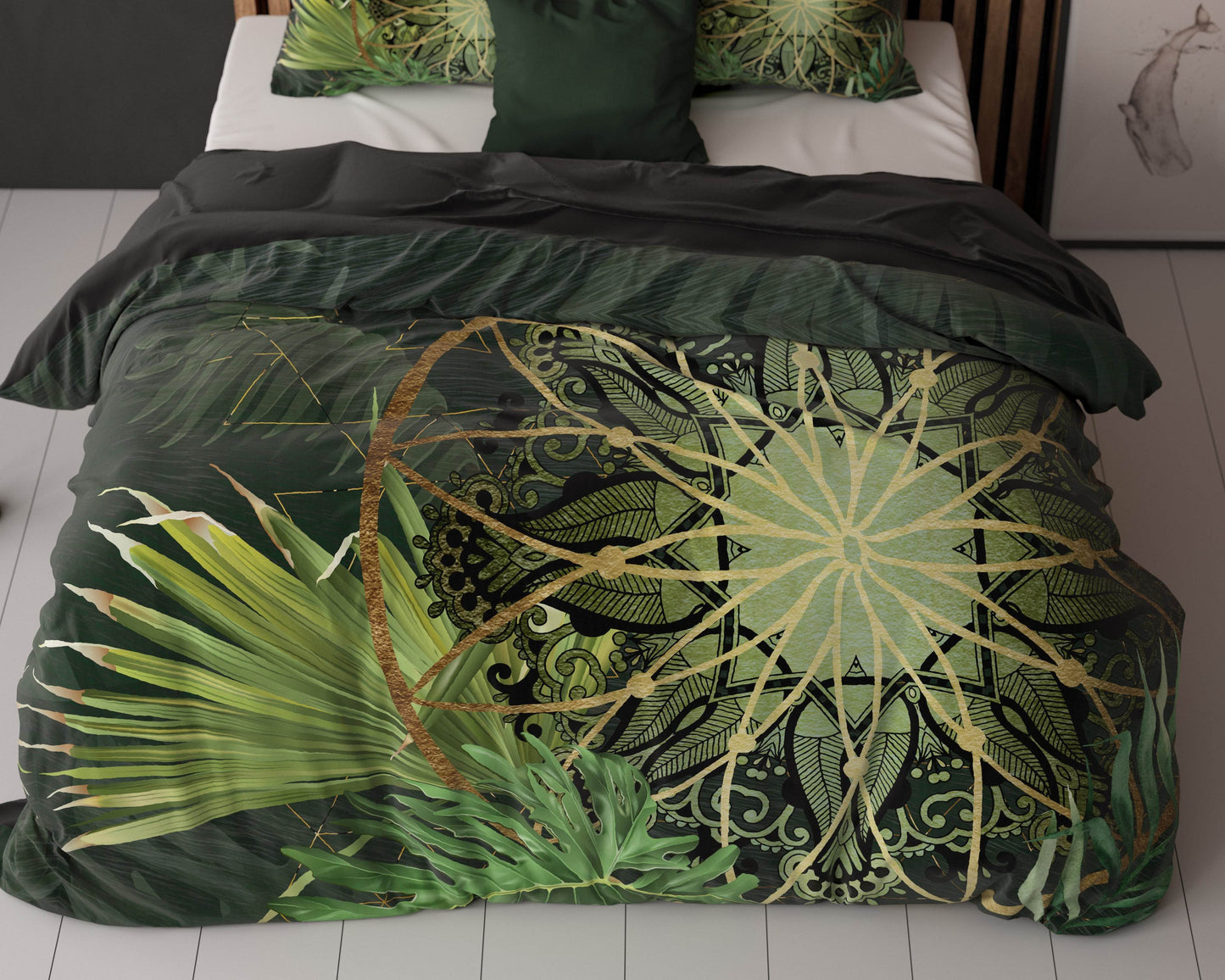 Bettbezug Filou Grün 140 x 200/220 cm - Palo24