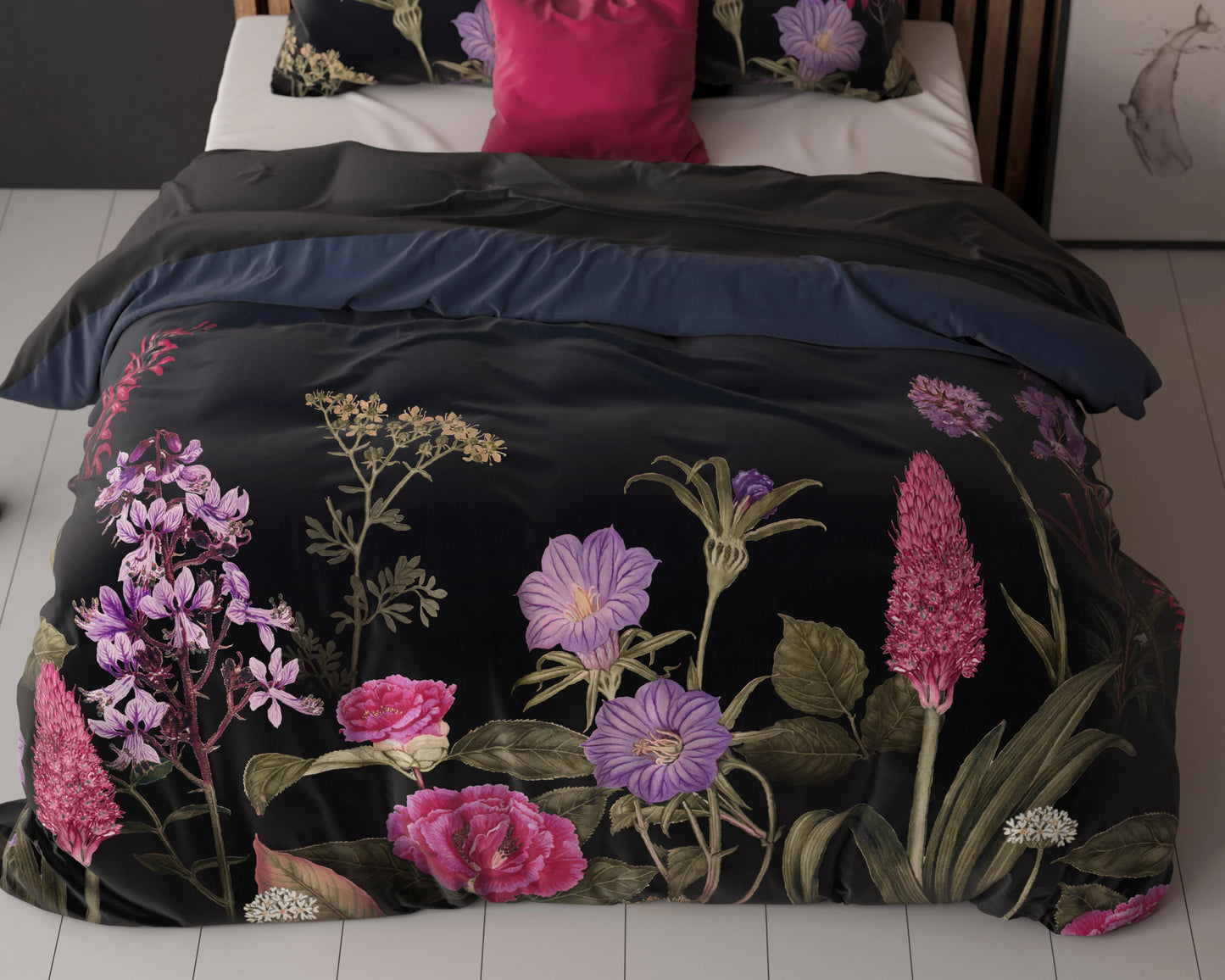 Katzenartiges Schwarz Bettbezug