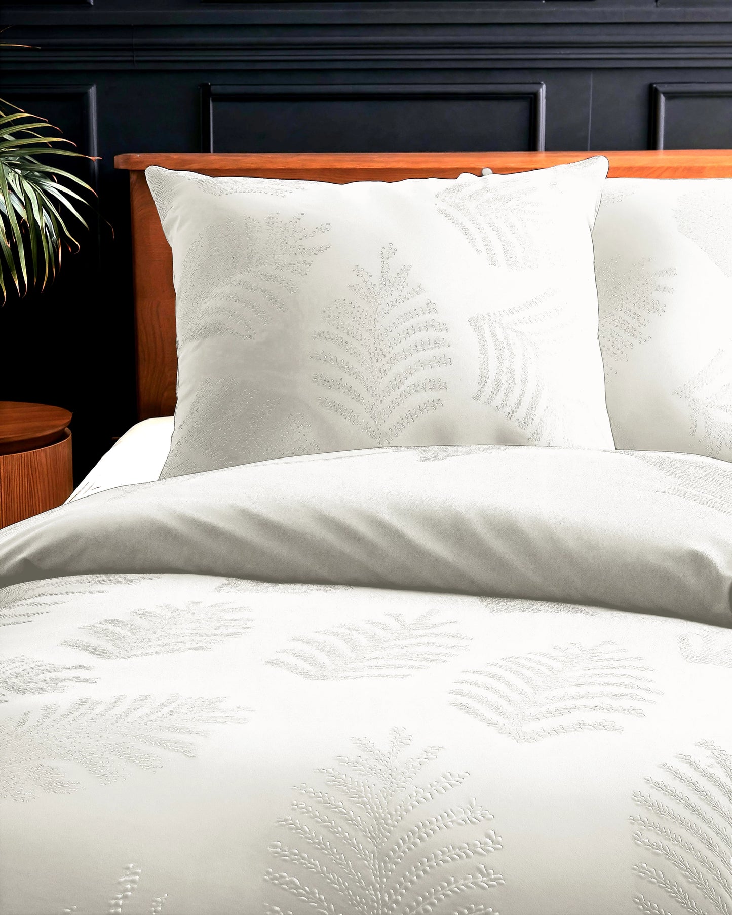 Leaves 3D Bettbezug Crème