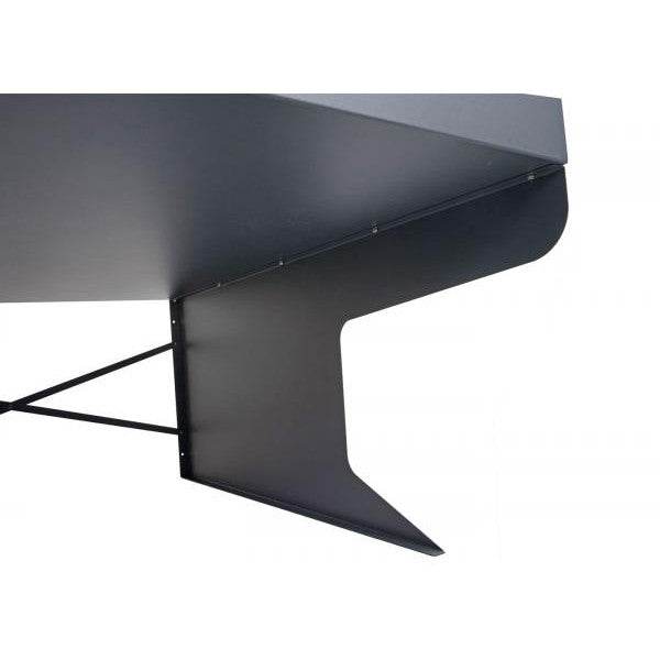 XL Mähroboter-Garage mit Pflanzkasten Dach Unterstand für Rasenmäher, Metall 47x70x100cm ~ anthrazit - Palo24