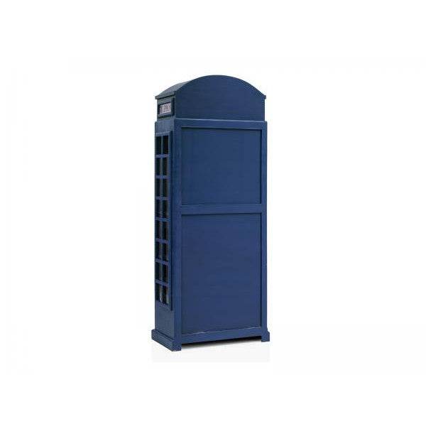 Barschrank Telefonzelle Vintage-Vitrine Blau - Palo24