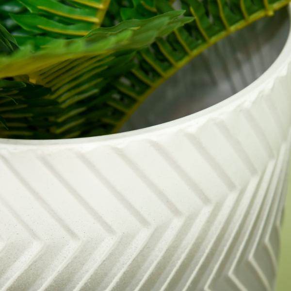 Set aus 2 Blumenständern, dekoratives Design, Metallrahmen, 30 x 30 x 67 cm - Palo24