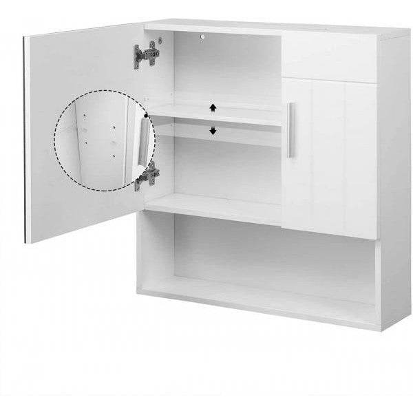 Bad Hängeschrank mit Ebene aus MDF weiss - Palo24