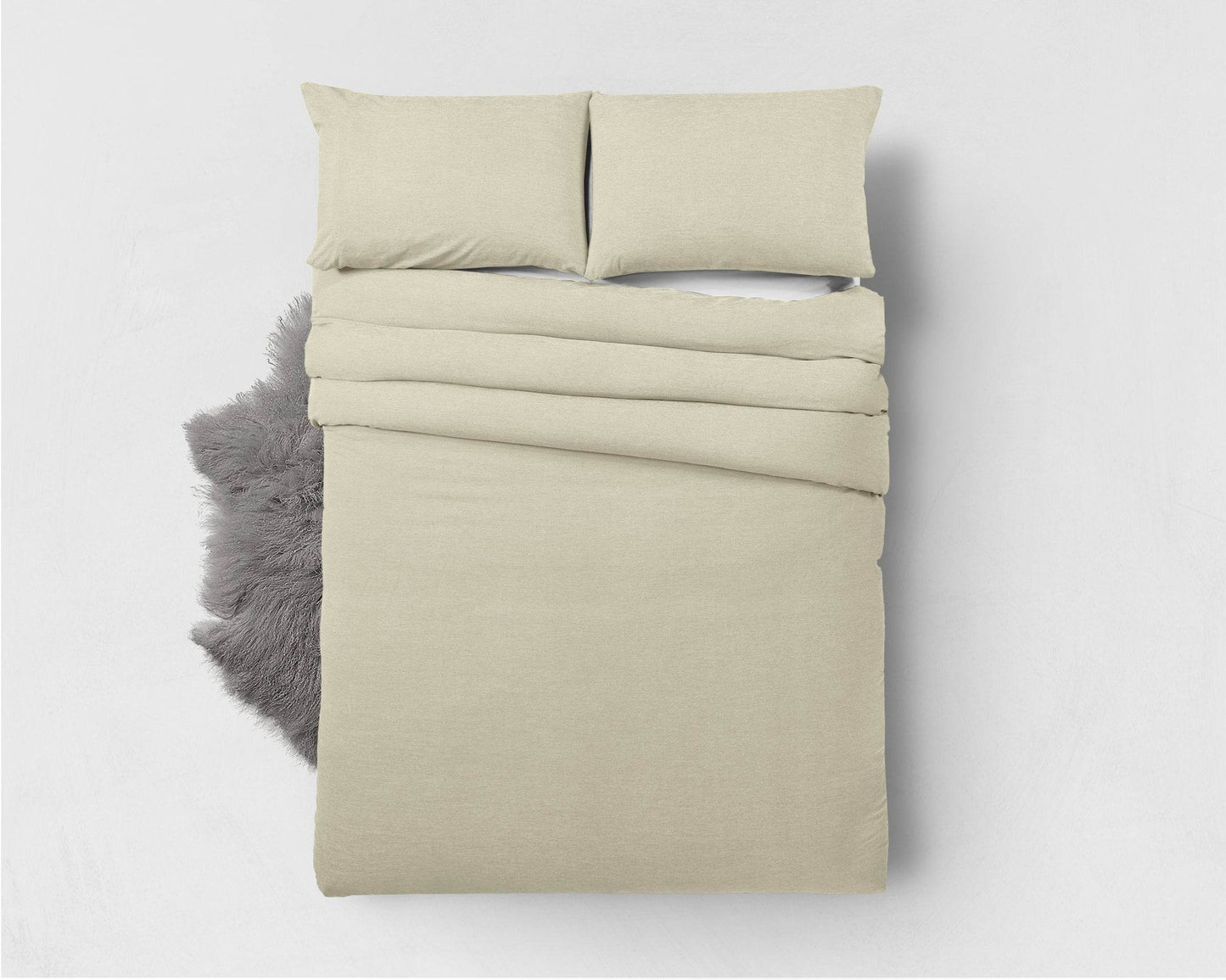 Bettbezug Bambus Touch Creme 140 x 220 cm - Palo24