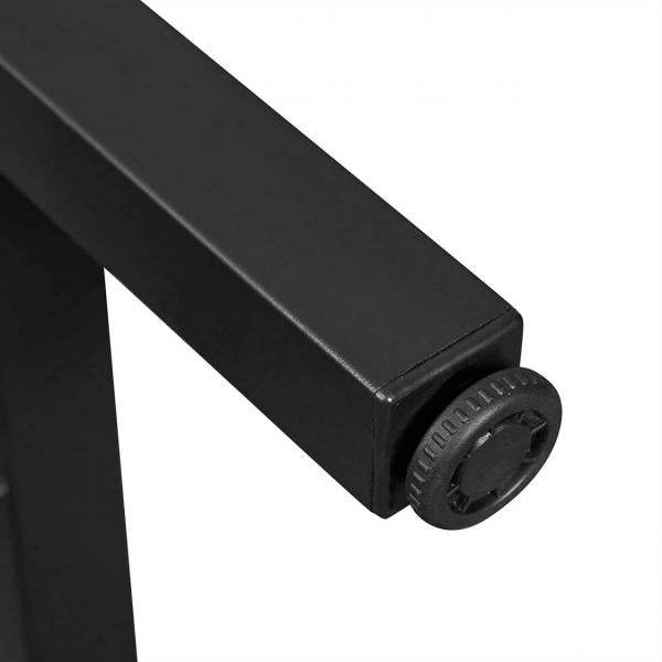 Bartisch aus Metall, Tischplatte aus MDF, 100x40x100 cm holz vintage - Palo24