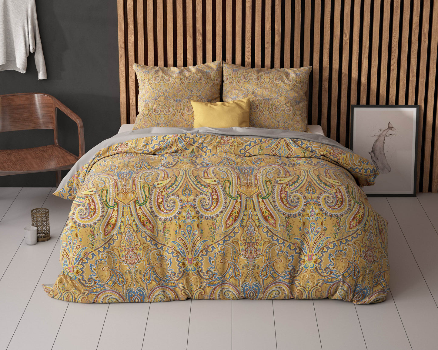 Bettbezug Emeline Gold 240 x 200/220 cm - Palo24