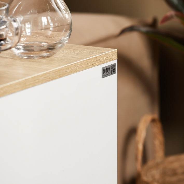 Nachttisch mit 2 Schubladen | Beistelltisch | Sofatisch | schmal Nachtschrank - Palo24