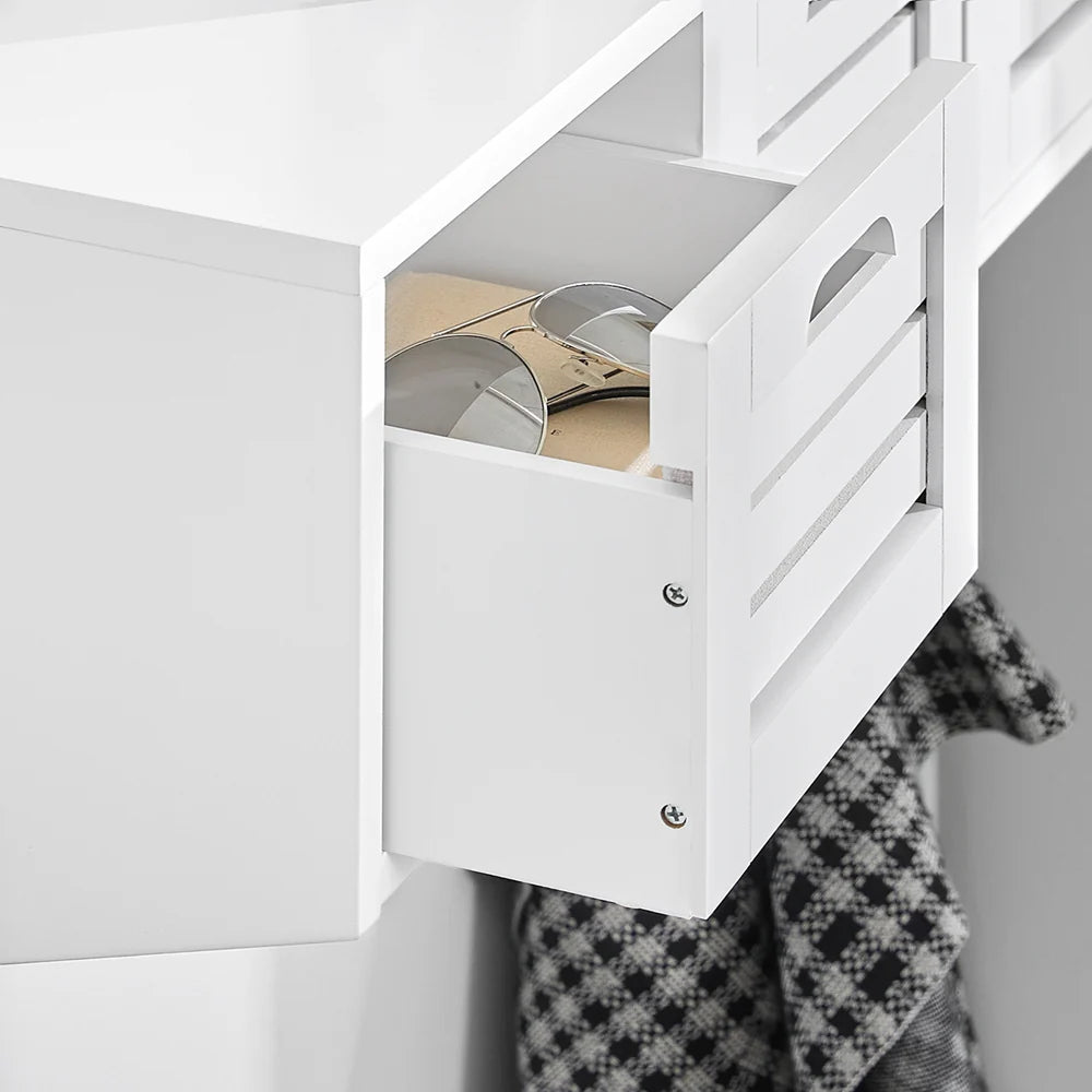 Wandgarderobe | Hängeregal | Flurgarderobe Weiss FHK19-W