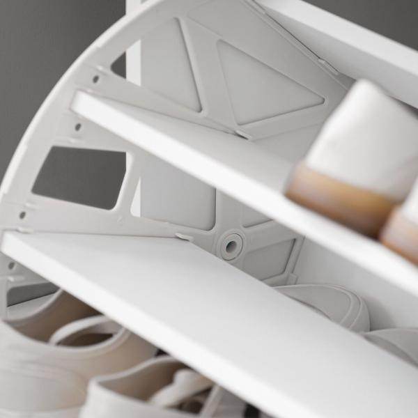 Schuhregal | Schuhbank Mit Sitzkissen | Sitzbank | Hellgrau - Palo24