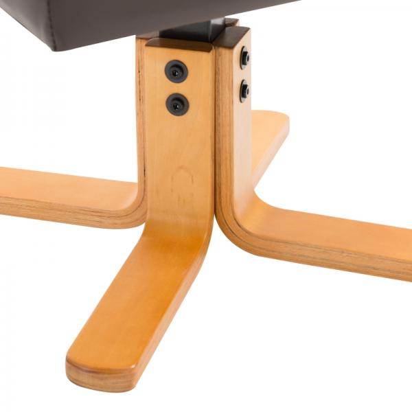 Relaxsessel mit Hocker und Stauraum Fernsehsessel mit Liegefunktion 360° drehbarer Braun - Palo24