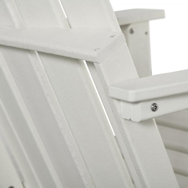 Gartenstuhl, Klappstuhl, ergonomisches Design, wetterfest, Kunststoff, weiss - Palo24