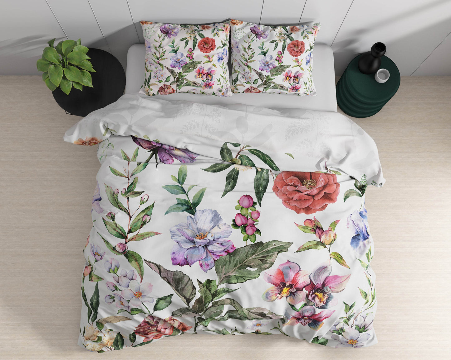 Bettbezug Ophelia Weiss 140 x 220 cm - Palo24