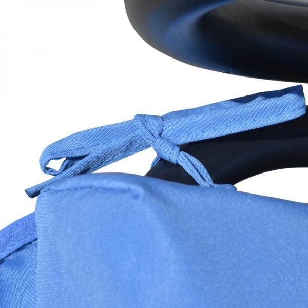 Auflagen-Set für Hollywoodschaukel 170 cm Stuhlkissen Blau - Palo24