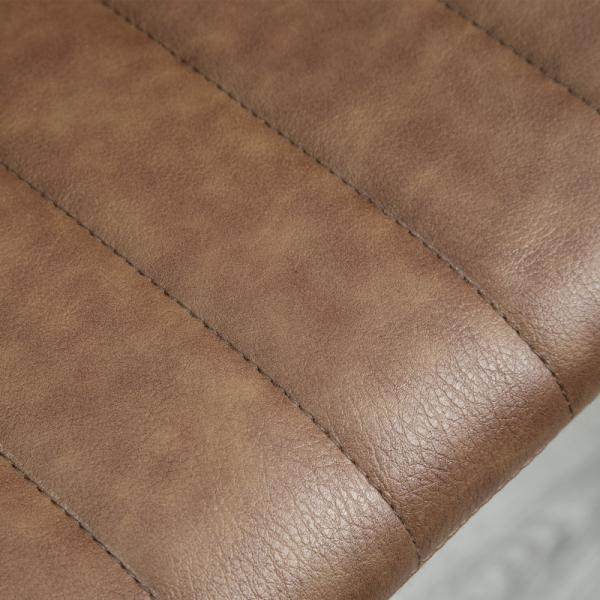 Barhocker 2er-Set im Retrodesign höhenverstellbar Braun - Palo24