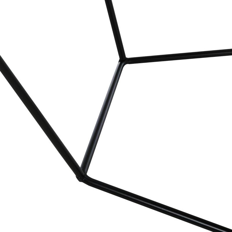 Couchtisch im Industrie-Design, Couchtisch, Metalltisch, Schwarz - Palo24