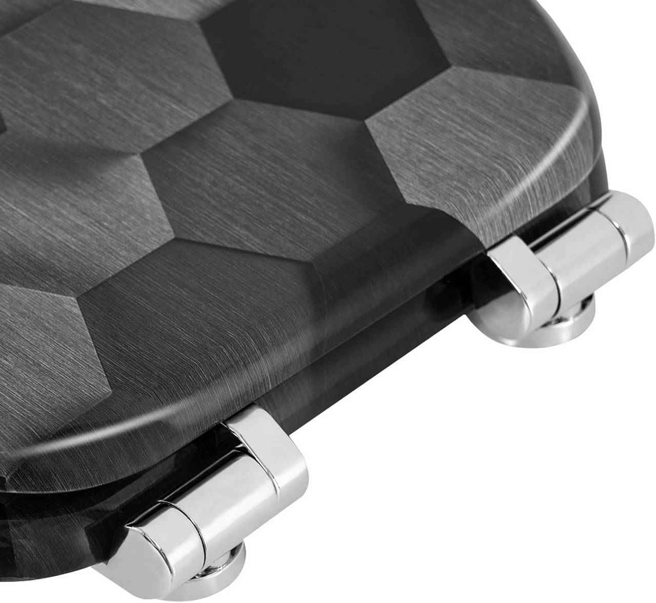 Toilettendeckel mit Absenkautomatik, WC Sitz O Form, aus MDF, Technologie-Wabe Grau