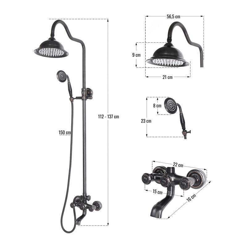 Brausemischer LEXIE II Schwarz - Palo24