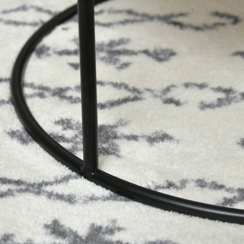 Beistelltisch 2er-Set Natur + Schwarz - Palo24