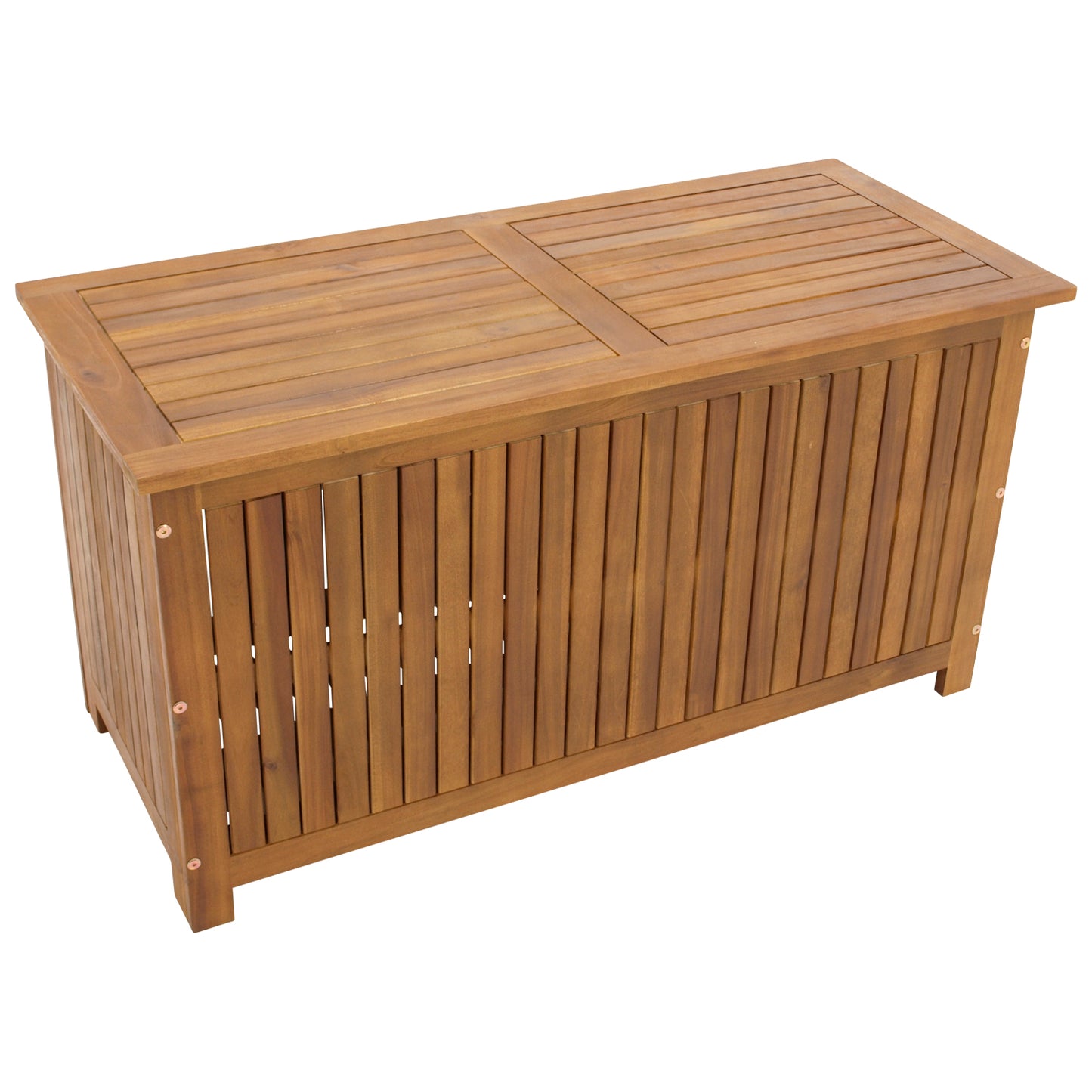 Coffre de jardin coffre de rangement en acacia huilé, certifié FSC®