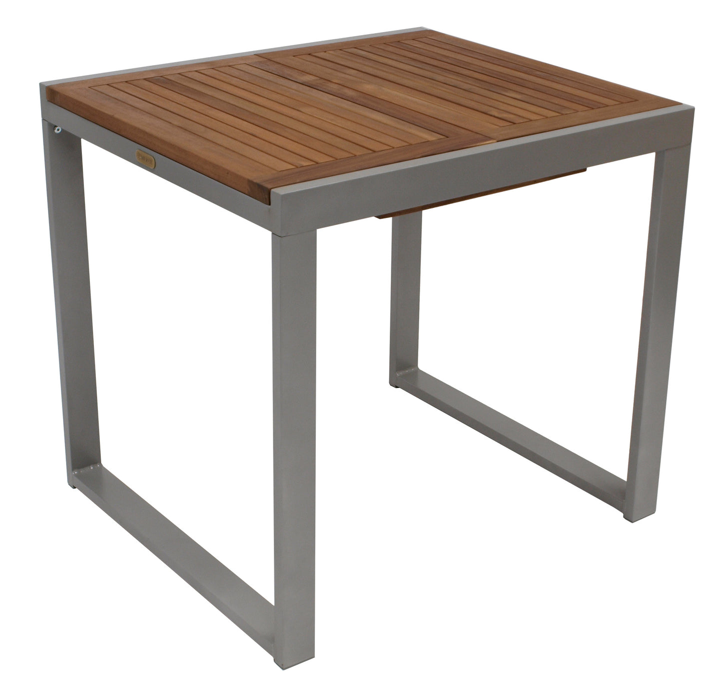 Tavolo allungabile da balcone NAXOS, 80/120x70cm, alluminio + acacia oliato