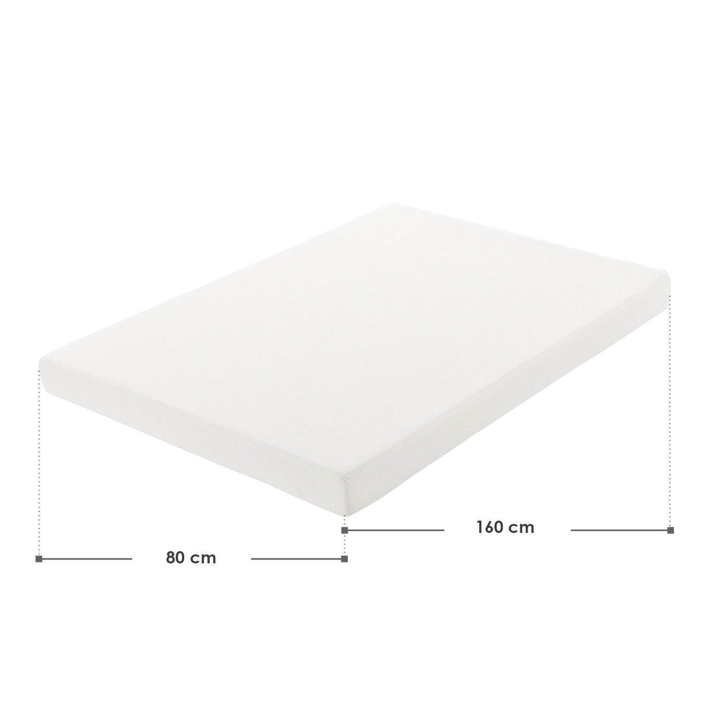 Kaltschaummatratze 80 x 160 cm - Weiss - Palo24