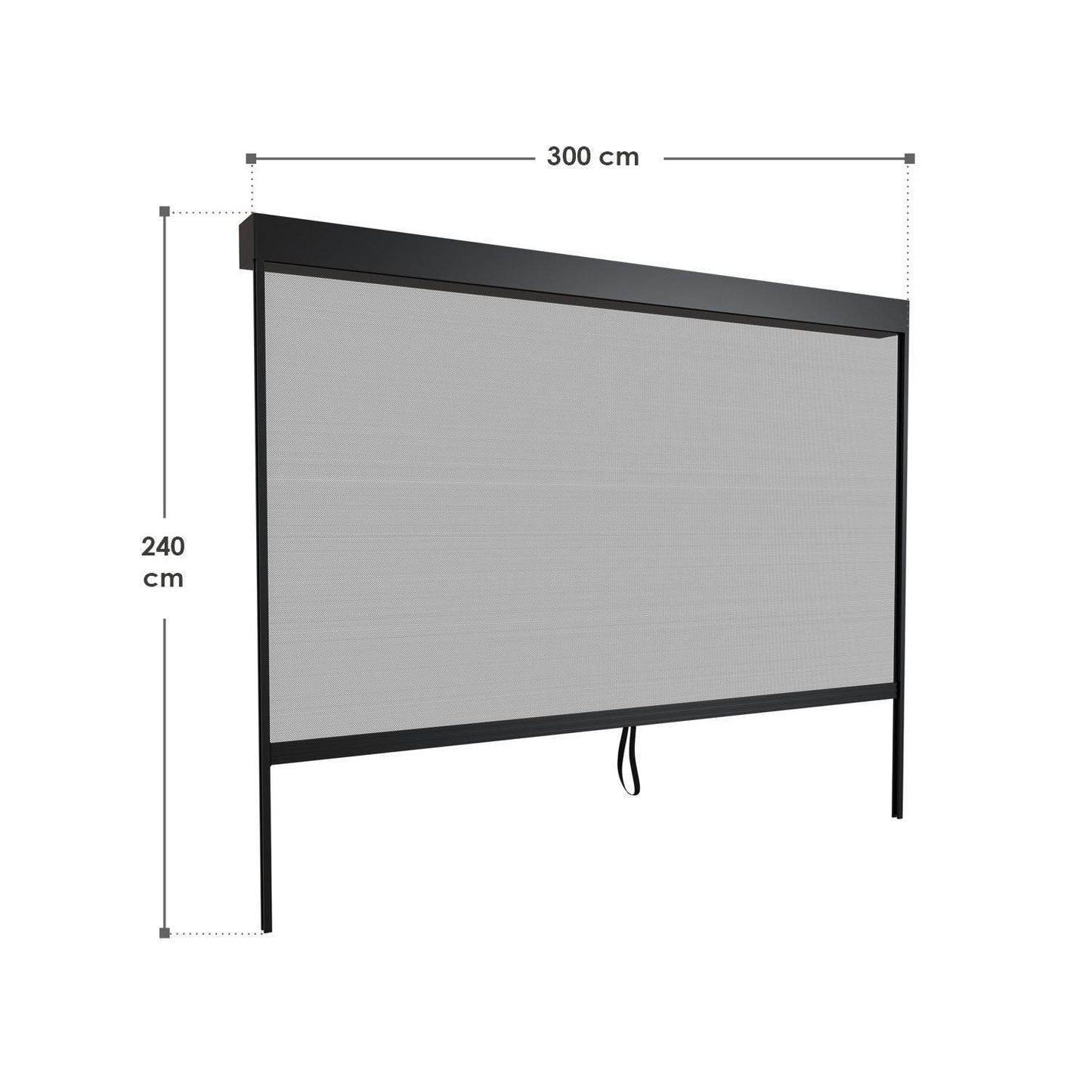 Seitenwand für Lamellendach Tahiti 4 Meter - Palo24