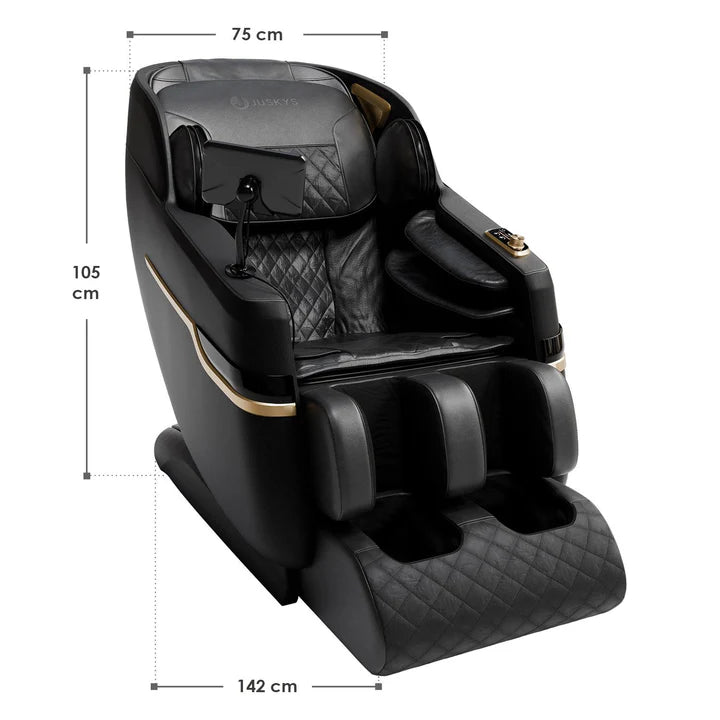 Massagesessel Naxos Bluetooth & Heizung Schwarz