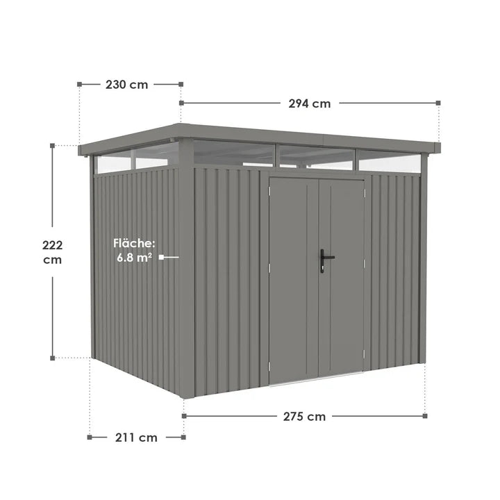 Metall Gerätehaus Luzern Pro - Palo24