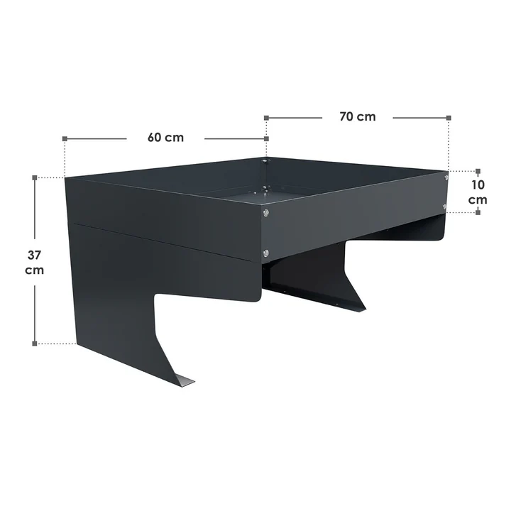 Mähroboter Garage mit Pflanzkasten Überdachung - Palo24