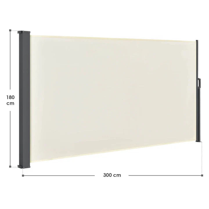 Auvent latéral Dubai 300 x 180 cm beige