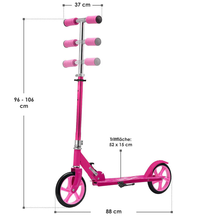 Trottinette / scooter de ville « Girl Power » rose
