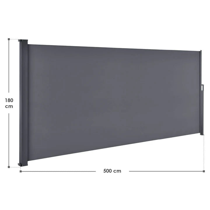 Tenda laterale Dubai 500 x 180 cm antracite