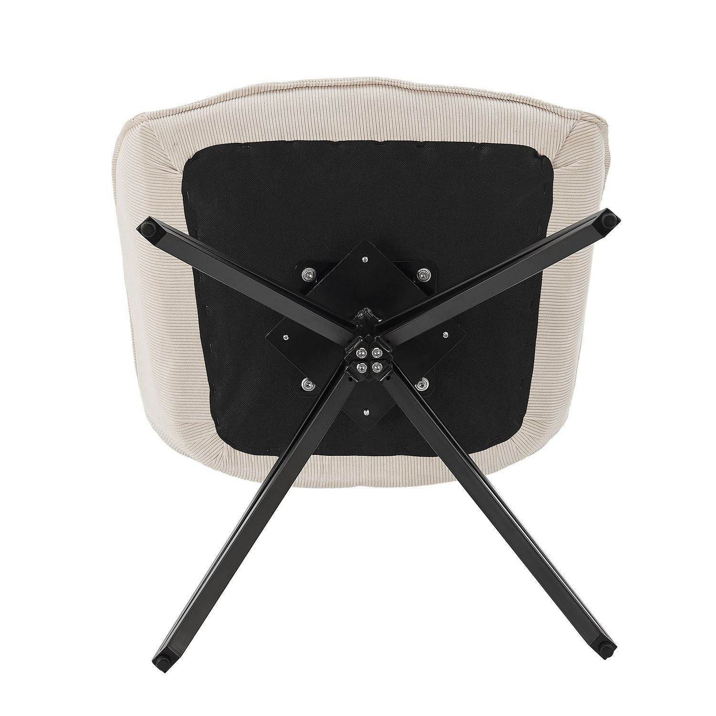 Esszimmerstuhl Drehstuhl Clyde mit Armlehne Cord Beige - Palo24