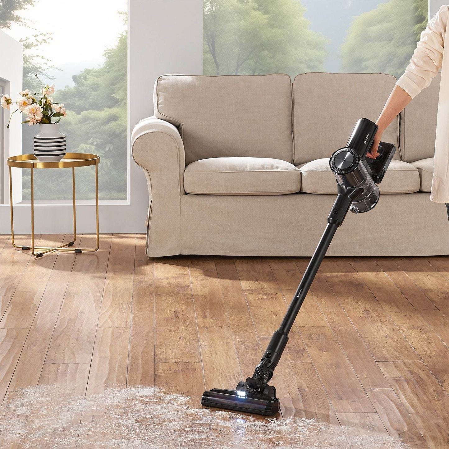 2-in-1-Akkustaubsauger VC2101 - Schwarz - Palo24