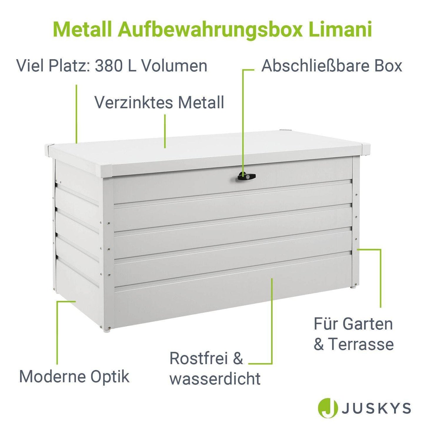 Metall Aufbewahrungsbox Limani 380 L - Palo24