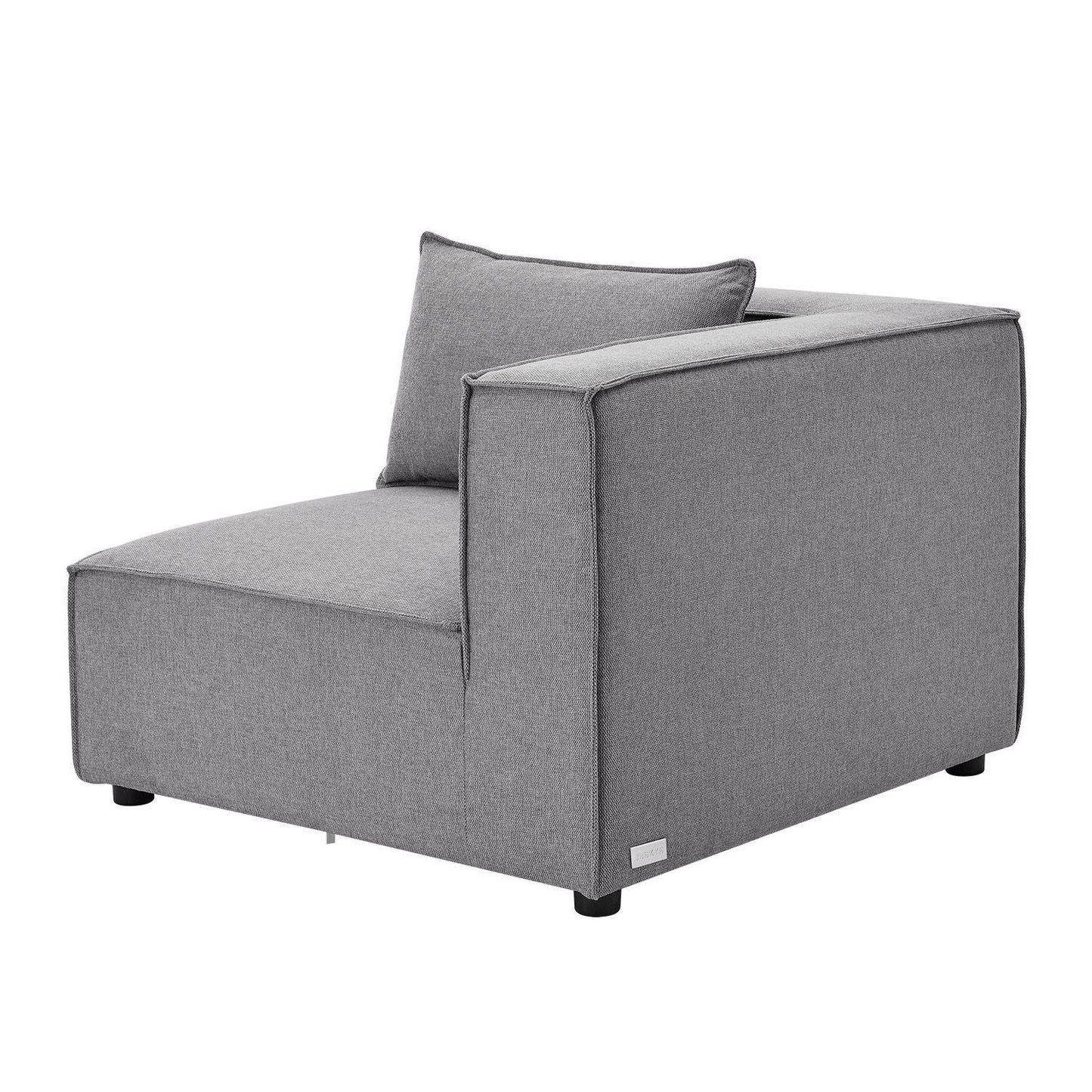 Modulares Sofa Domas L - 3 Sitzer Dunkelgrau - Palo24