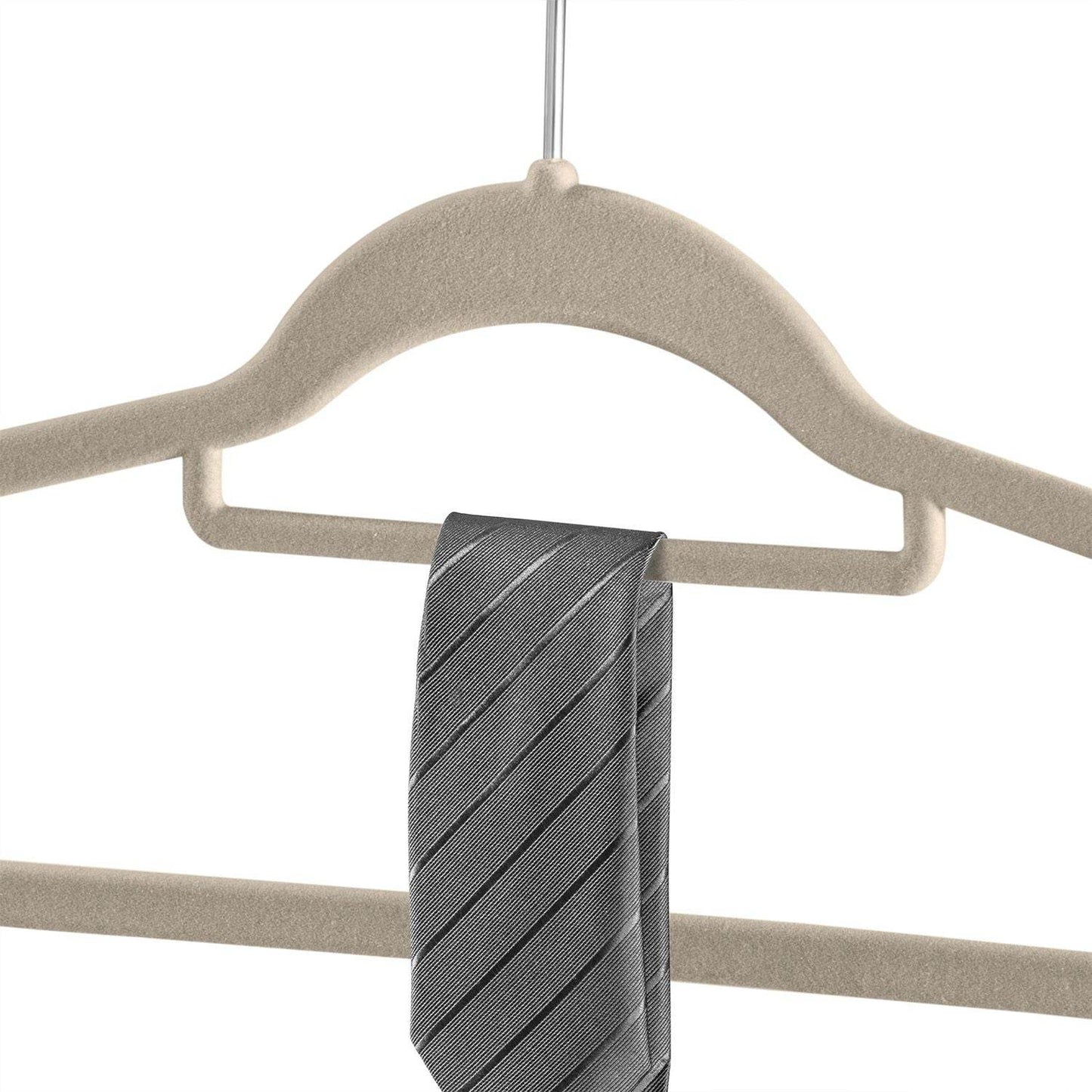 Kleiderbügel Samt 30er Set Khaki - Palo24