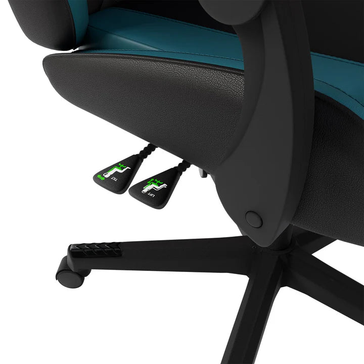 Bürostuhl Gamingstuhl HyperSeat schwarz/türkis