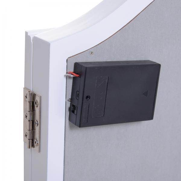 Schminkspiegel Kosmetikspiegel mit 16 LED-Beleuchtung USB-Anschluss Batteriebetrieben Weiss - Palo24