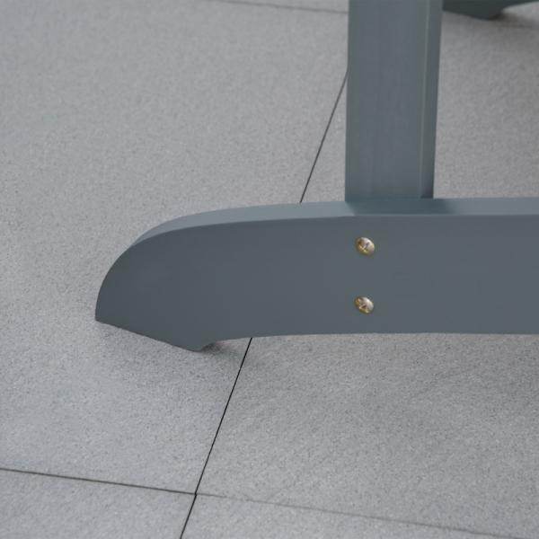 Adirondack-Gartenstuhl Massivholz Dunkelgrau - Palo24