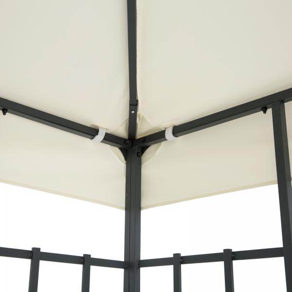 Ersatzdach 3x3m creme Dach für Metallpavillon - Palo24