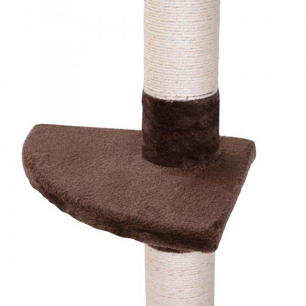 Katzenbaum Kratzbaum Katzenkratzbaum mit Sisalsäulen höhenverstellbar Braun - Palo24