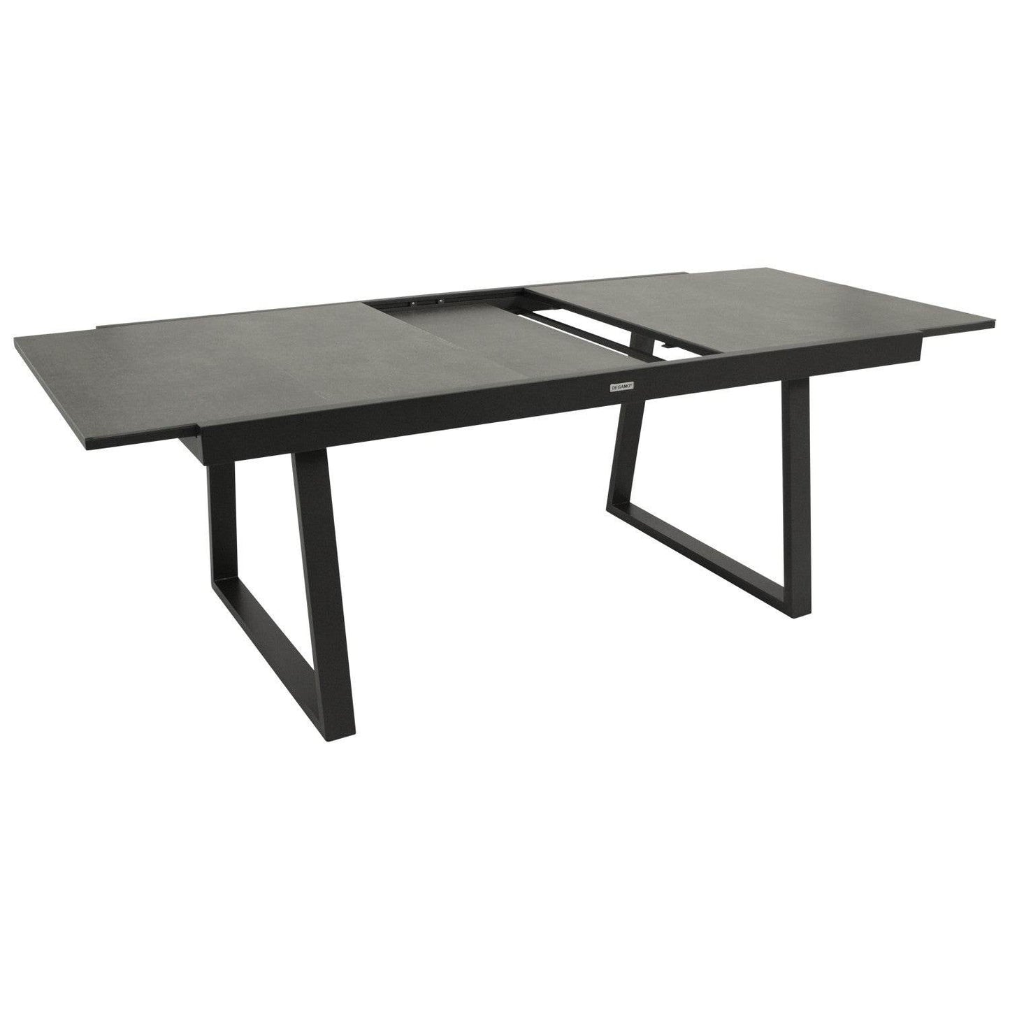 Garnitur REIMS 7-teilig, Alu + Glas + Kunstgewebe dunkelgrau - Palo24